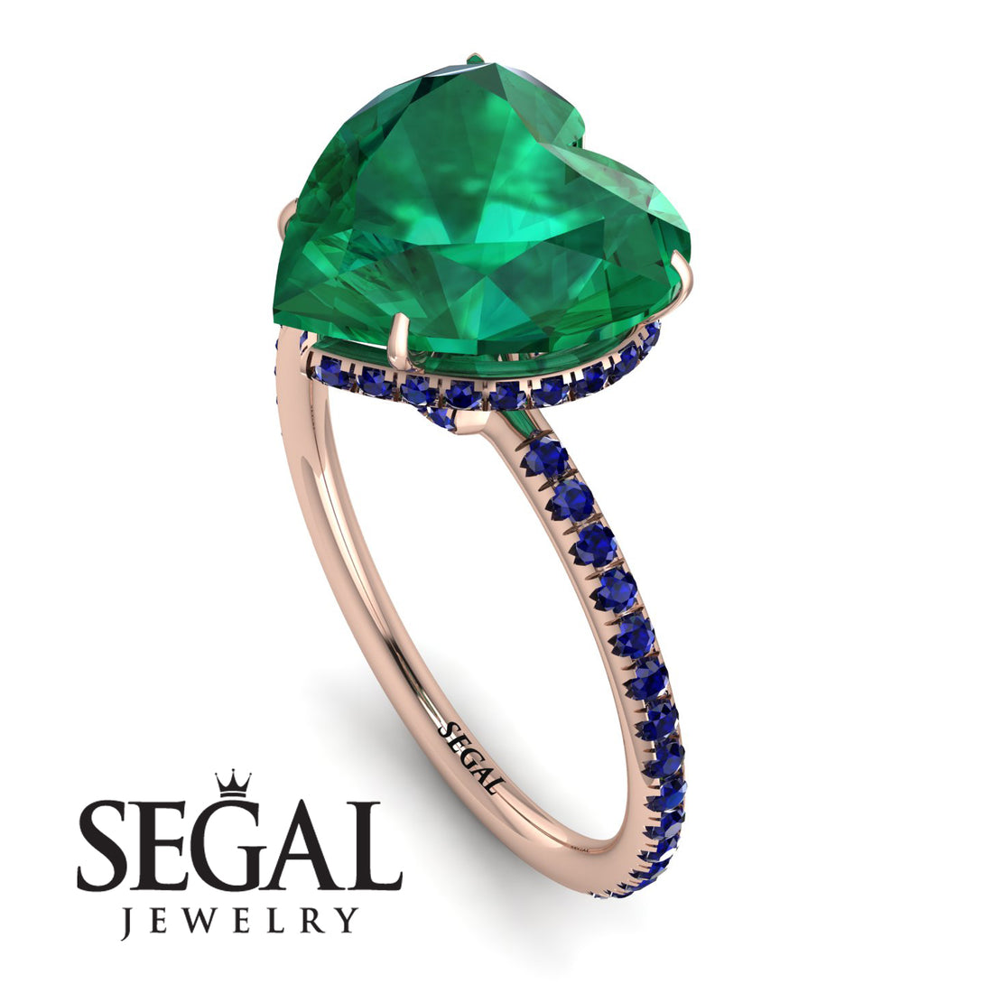 Heart Shape Emerald Ring - Noelle No. 65